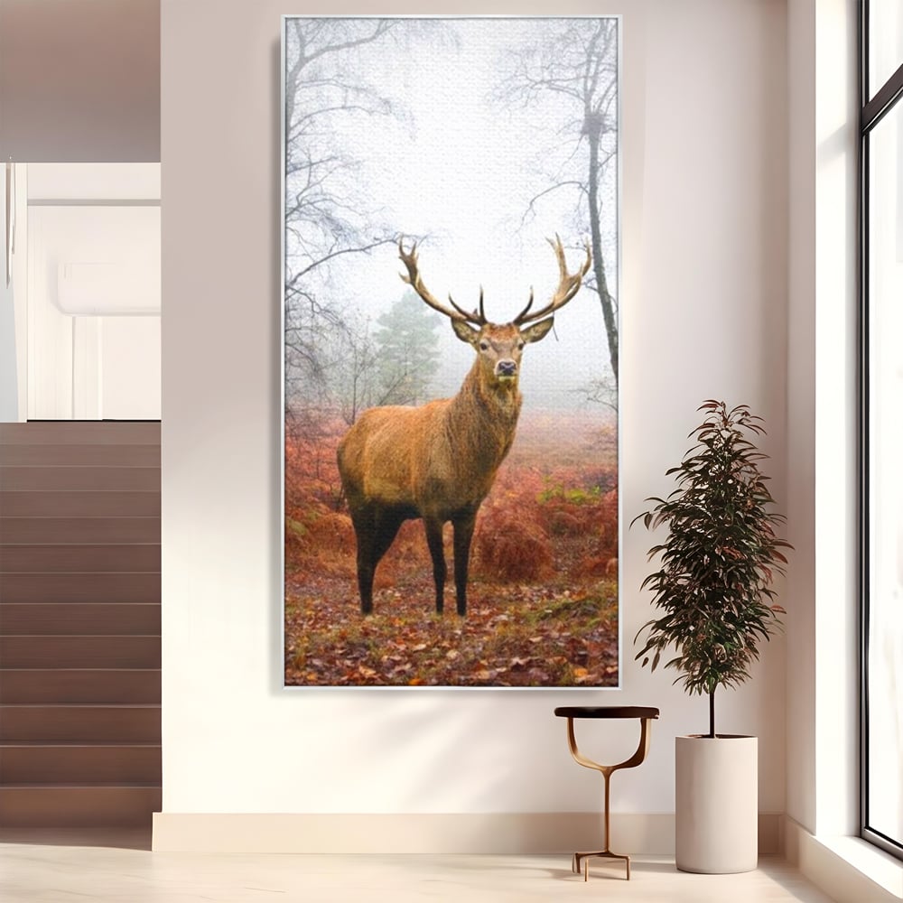 Tablou Canvas Premium, LuxCanva® M1242, Regele Codrilor, Cerb, Animale, Natura, Coarne, Mamifer, Fauna, Salbatic, Padure, Vegetatie, Habitat, Birou, Living, Camera Copil