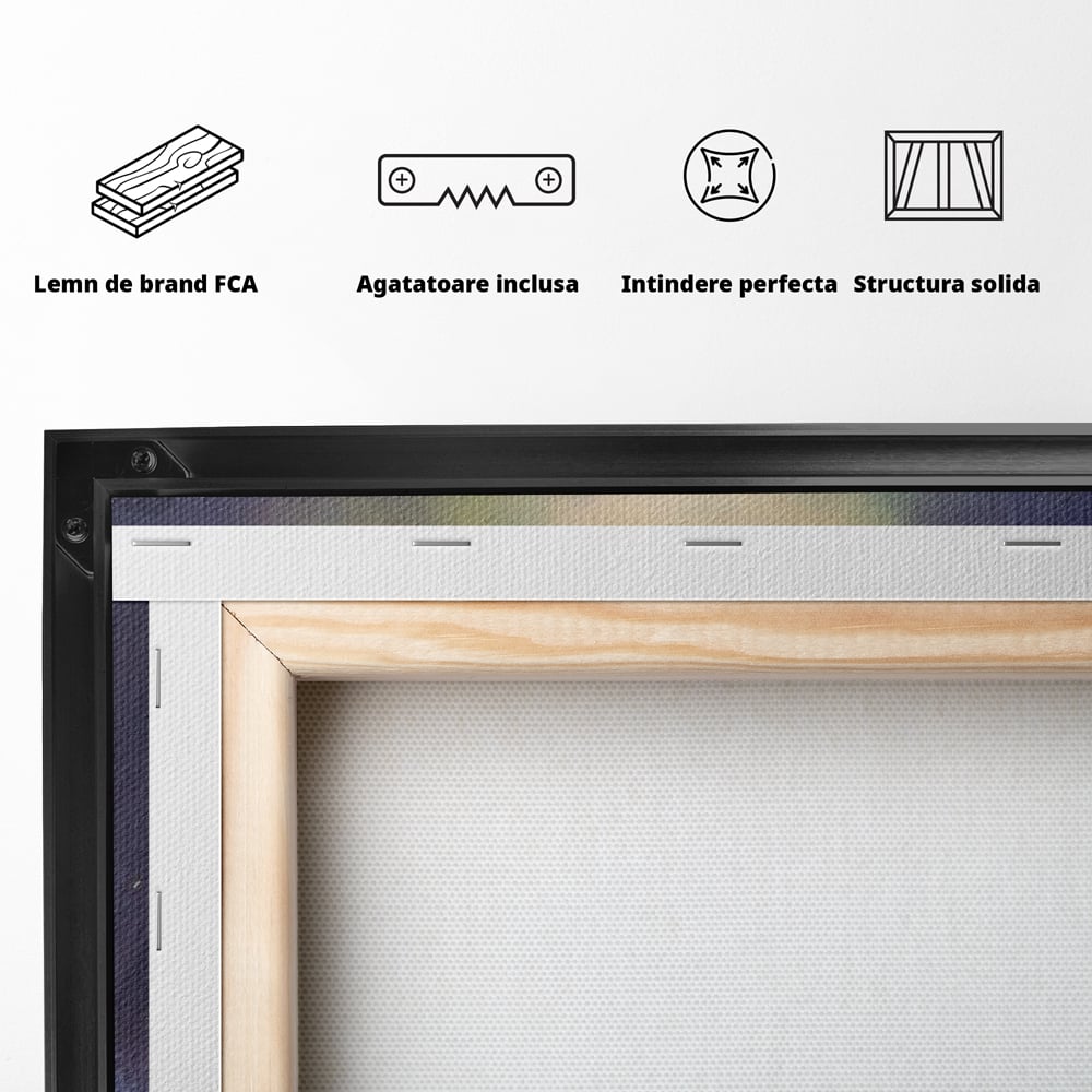 Tablou Canvas Premium, LuxCanva® M1246, Spiritul Codrului, Cerb, Spirit, Magie, Legenda, Padure, Copil, Lumina, Stanci, Mit, Aventura, Poveste, Birou, Living, Camera Copil
