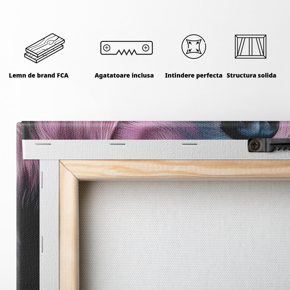 Tablou Canvas Premium, LuxCanva® M1252, Blanita Pastelata, Caine, Labrador, Zambet, Veselie, Pastel, Blanos, Zgarda, Prieten, Portret, Simpatic, Birou, Living, Camera Copil