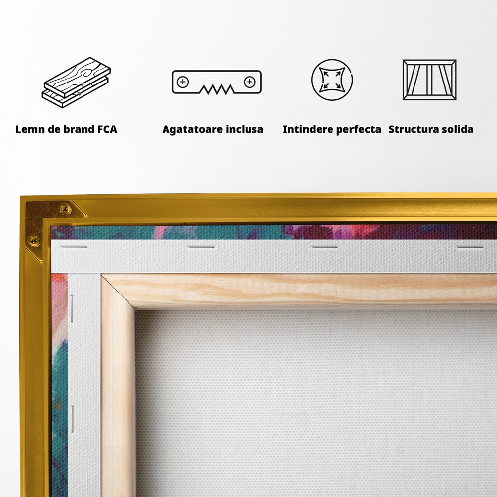 Leinwand Premium Canvas Wandkunst, LuxCanva® M1258, Soul Jucaus, Welpe, Yorkshire, Pastell, Kunst, Abstrakt, Modern, Portrait, Profil, Mehrfarbig, Malerei, Büro, Wohnen, Kinderzimmer