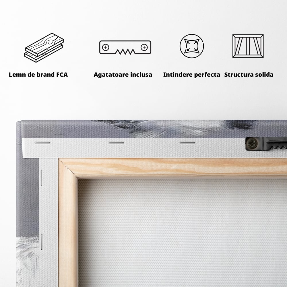 Tablou Canvas Premium, LuxCanva® M1262, Urechiuse la Panda, Yorkshire, Joaca, Curiozitate, Blanita, Simpatic, Privire, Portret, Perete, Pictura, Caine, Birou, Living, Camera Copil
