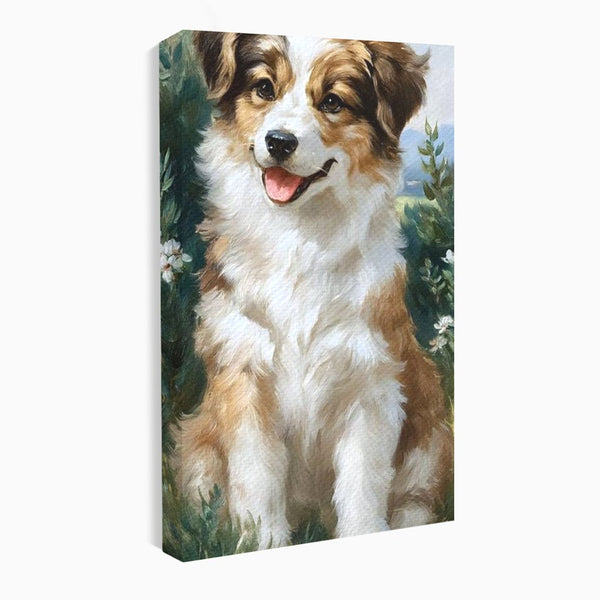 Tablou Canvas Premium, LuxCanva® M1277, Amic de Poveste, Blanos, Inocent, Vesel, Gradina, Natura, Catel, Lumina, Plante, Portret, Prietenos, Birou, Living, Camera Copil