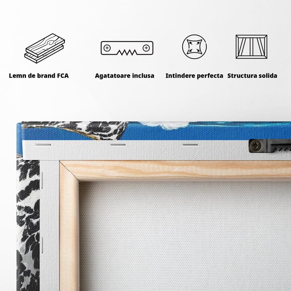 Tablou Canvas Premium, LuxCanva® M1280, Pufosenie Sofisticata, Bichon, Blanos, Canapea, Perna, Eleganta, Rafinament, Pictura, Relaxare, Caine, Confort, Birou, Living, Camera Copil
