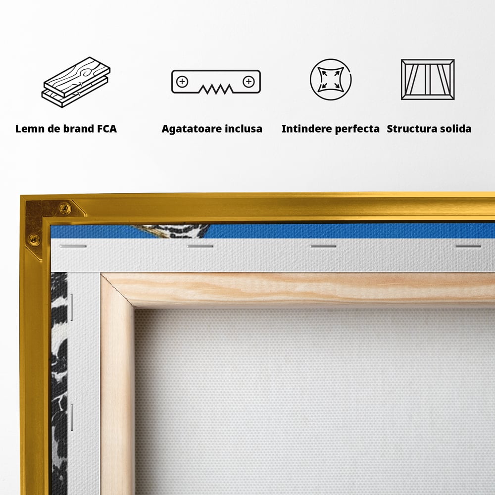 Tablou Canvas Premium, LuxCanva® M1280, Pufosenie Sofisticata, Bichon, Blanos, Canapea, Perna, Eleganta, Rafinament, Pictura, Relaxare, Caine, Confort, Birou, Living, Camera Copil