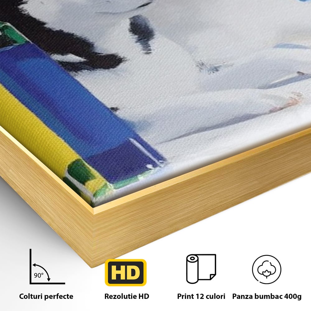 Tablou Canvas Premium, LuxCanva® M1281, Cocktail Canin, Citrice, Fructe, Bar, Bauturi, Sticle, Catei, Pastel, Prieteni, Cromatic, Planta, Luminos, Artistic, Birou, Living, Camera Copil