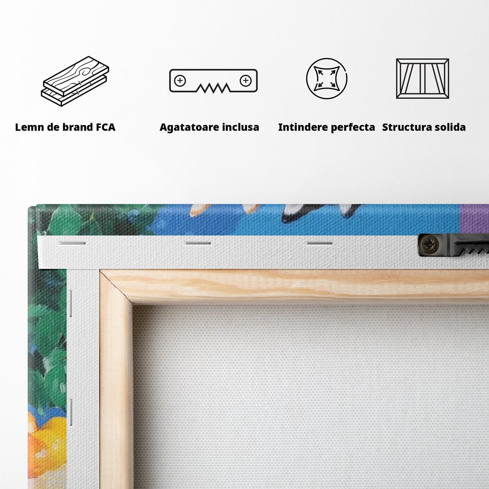 Tablou Canvas Premium, LuxCanva® M1281, Cocktail Canin, Citrice, Fructe, Bar, Bauturi, Sticle, Catei, Pastel, Prieteni, Cromatic, Planta, Luminos, Artistic, Birou, Living, Camera Copil