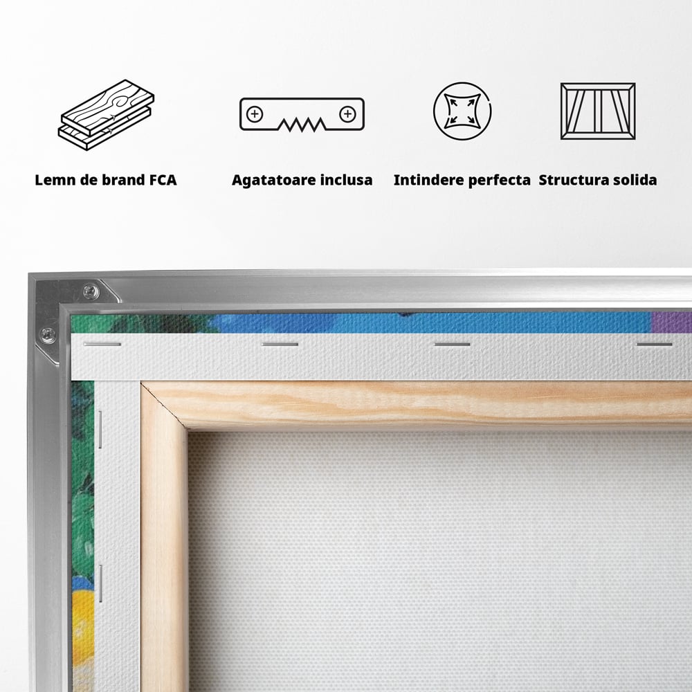 Tablou Canvas Premium, LuxCanva® M1281, Cocktail Canin, Citrice, Fructe, Bar, Bauturi, Sticle, Catei, Pastel, Prieteni, Cromatic, Planta, Luminos, Artistic, Birou, Living, Camera Copil