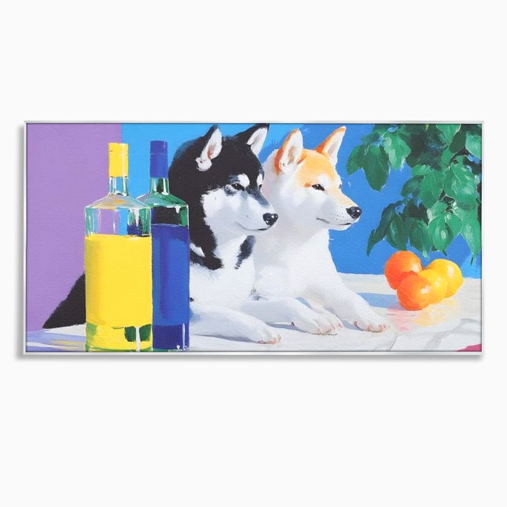 Tablou Canvas Premium, LuxCanva® M1281, Cocktail Canin, Citrice, Fructe, Bar, Bauturi, Sticle, Catei, Pastel, Prieteni, Cromatic, Planta, Luminos, Artistic, Birou, Living, Camera Copil