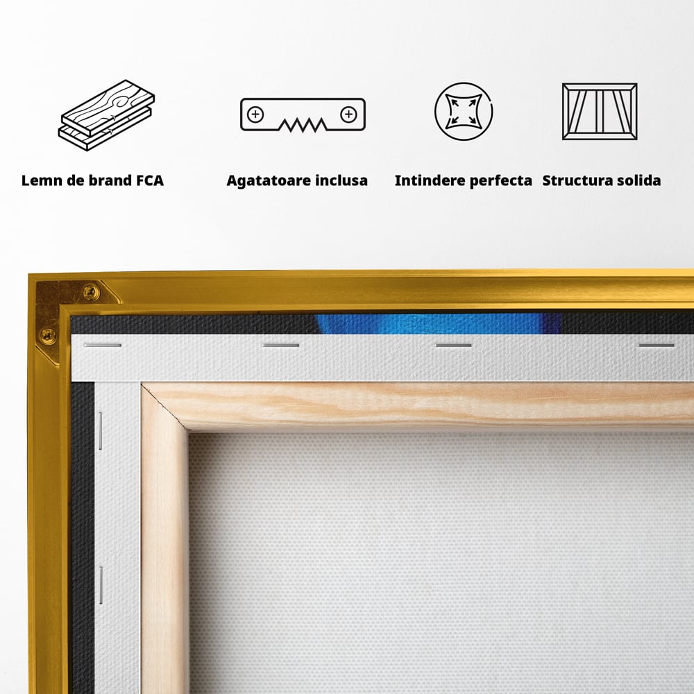 Leinwand Wandbild Premium, LuxCanva® M1282, Freund unter der Decke, Hund, Anzug, Retro, Elegant, Hüte, Schal, Mode, Stil, Malerei, Streifen, Büro, Wohnen, Kinderzimmer