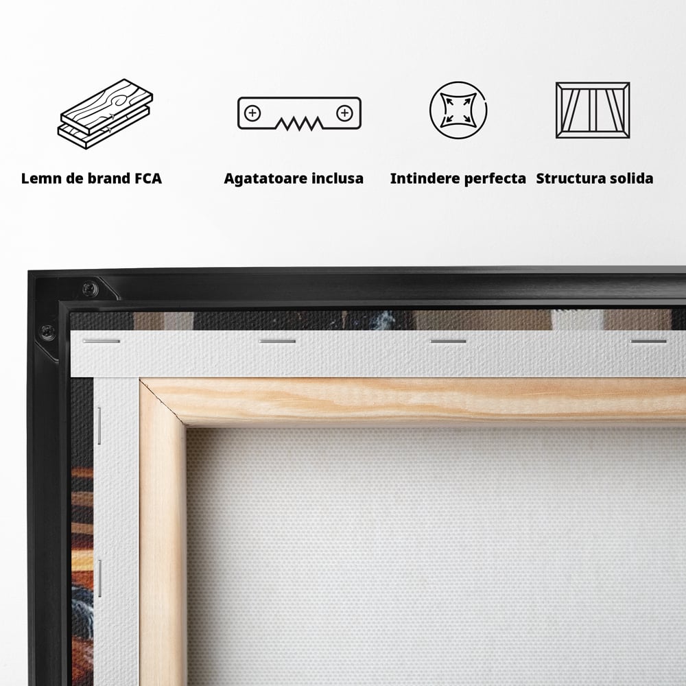 Leinwandbilder Premium, LuxCanva® M1292, Sonnenschein, Parkett, Holz, Licht, Sonne, Hund, häuslich, Schatten, Fenster, rustikal, innen, Büro, Wohnen, Wohnzimmer, Kinderzimmer