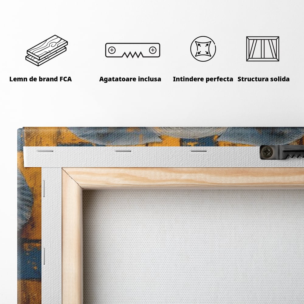Premium-Leinwandkunst, LuxCanva® M1304, Story Layers, Textur, Malerei, Realistisch, Tier, Elefant, Urban, Linien, Afrikanisch, Moderne Kunst, Büro, Wohnen, Kinderzimmer