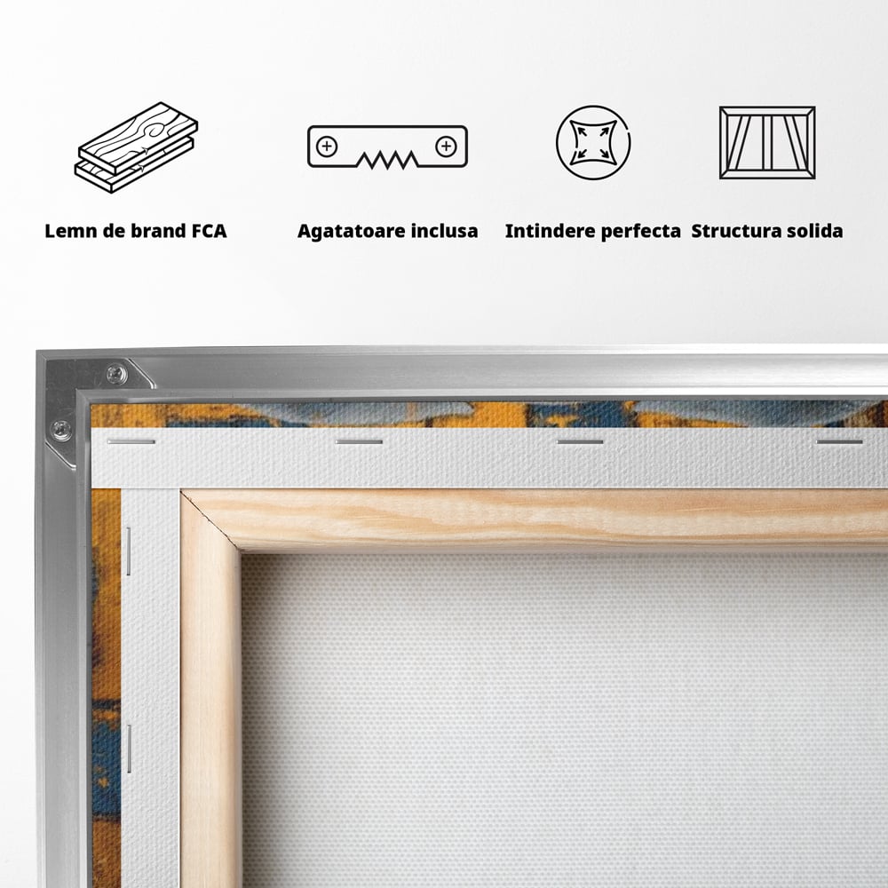 Premium-Leinwandkunst, LuxCanva® M1304, Story Layers, Textur, Malerei, Realistisch, Tier, Elefant, Urban, Linien, Afrikanisch, Moderne Kunst, Büro, Wohnen, Kinderzimmer