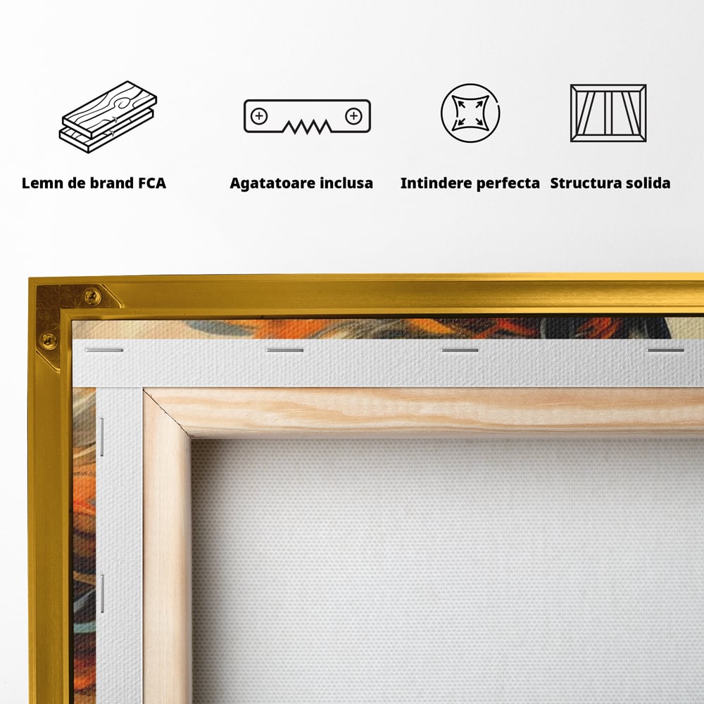 Leinwand Wandkunst Canvas Premium, LuxCanva® M1337, Night Thrill, Mähne, Pferd, Gemälde, Schwarz, Flammen, Galopp, Bewegung, anmutig, wild, Büro, Wohnen, Kinderzimmer