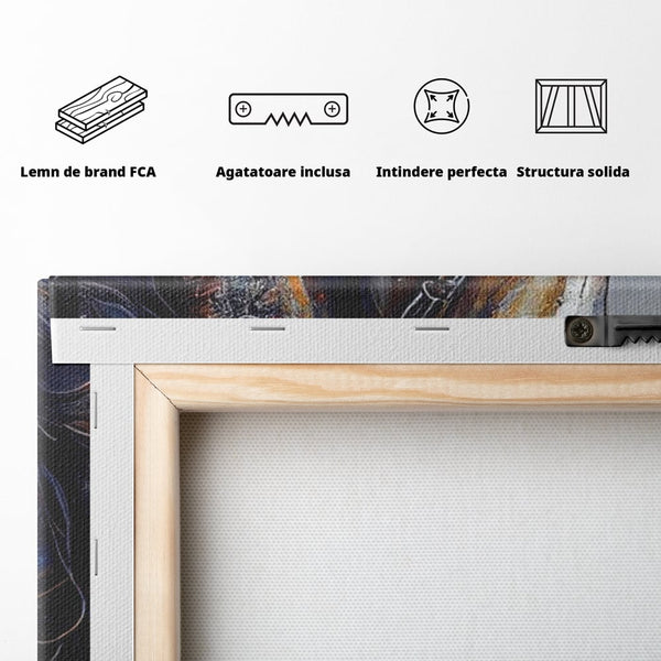 Tablou Canvas Premium, LuxCanva® M1347, Oglinda Destinului, Portret, Pictura, Armasar, Noblete, Carisma, Modern, Salbatic, Abstract, Birou, Living, Camera Copil