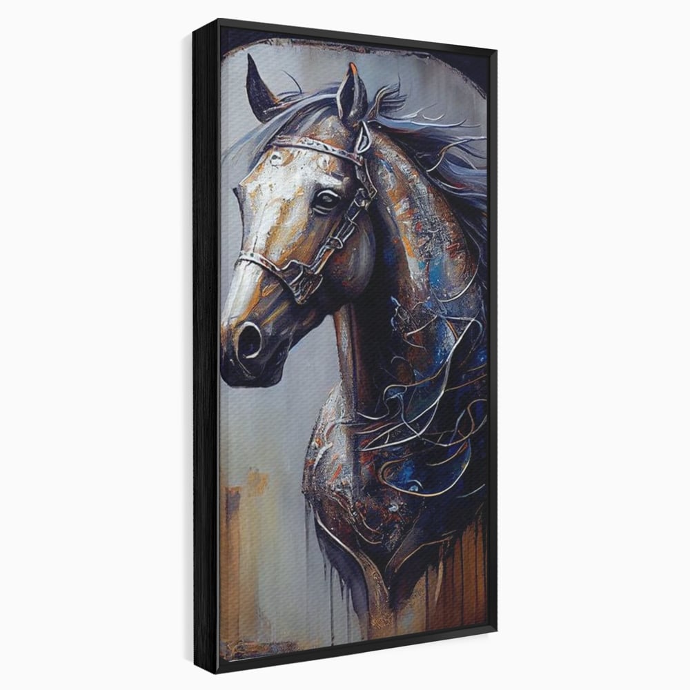 Tablou Canvas Premium, LuxCanva® M1347, Oglinda Destinului, Portret, Pictura, Armasar, Noblete, Carisma, Modern, Salbatic, Abstract, Birou, Living, Camera Copil