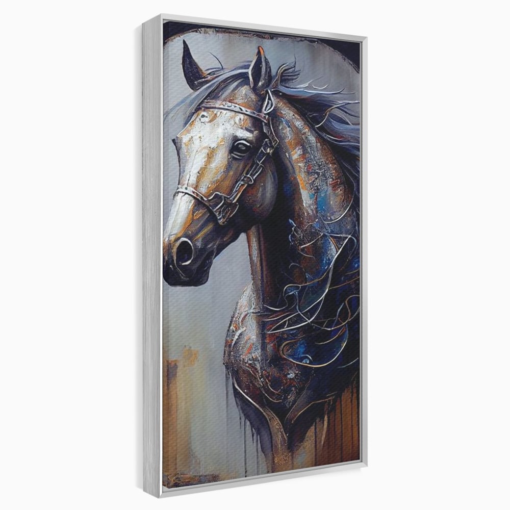 Tablou Canvas Premium, LuxCanva® M1347, Oglinda Destinului, Portret, Pictura, Armasar, Noblete, Carisma, Modern, Salbatic, Abstract, Birou, Living, Camera Copil