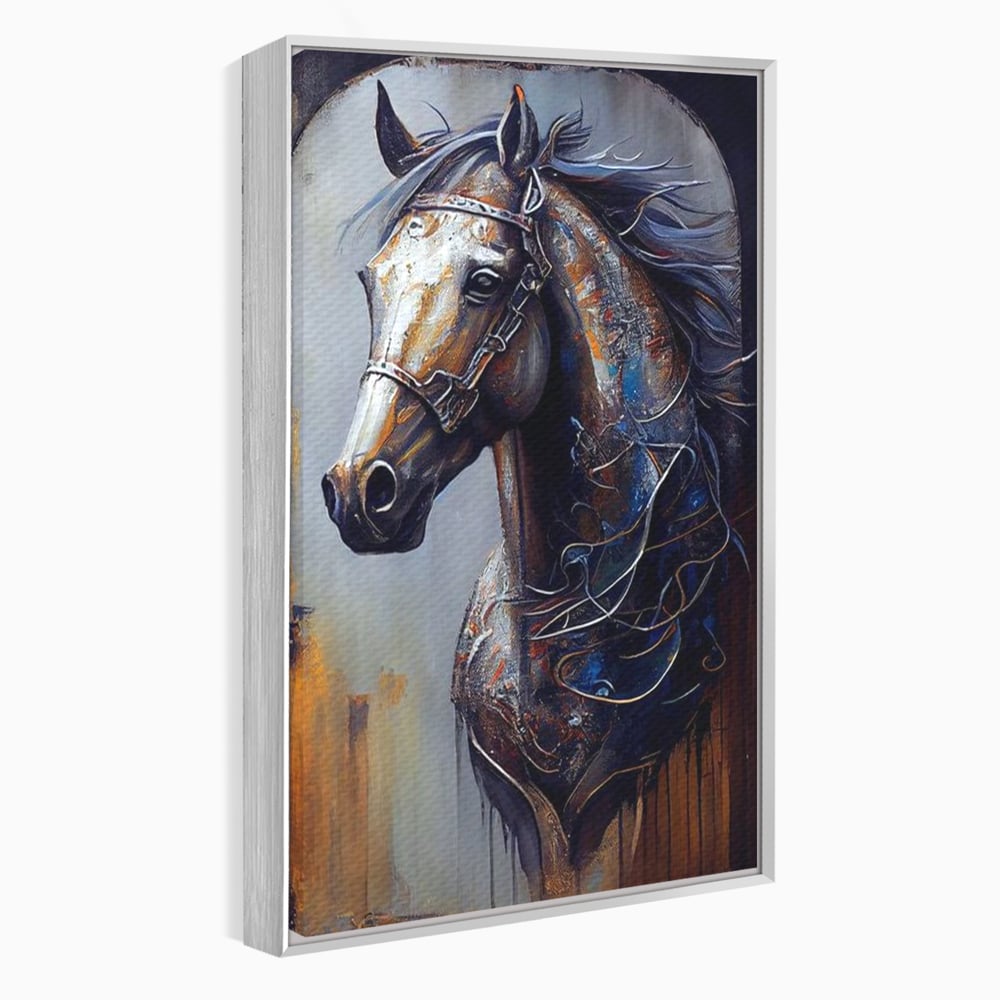 Tablou Canvas Premium, LuxCanva® M1347, Oglinda Destinului, Portret, Pictura, Armasar, Noblete, Carisma, Modern, Salbatic, Abstract, Birou, Living, Camera Copil