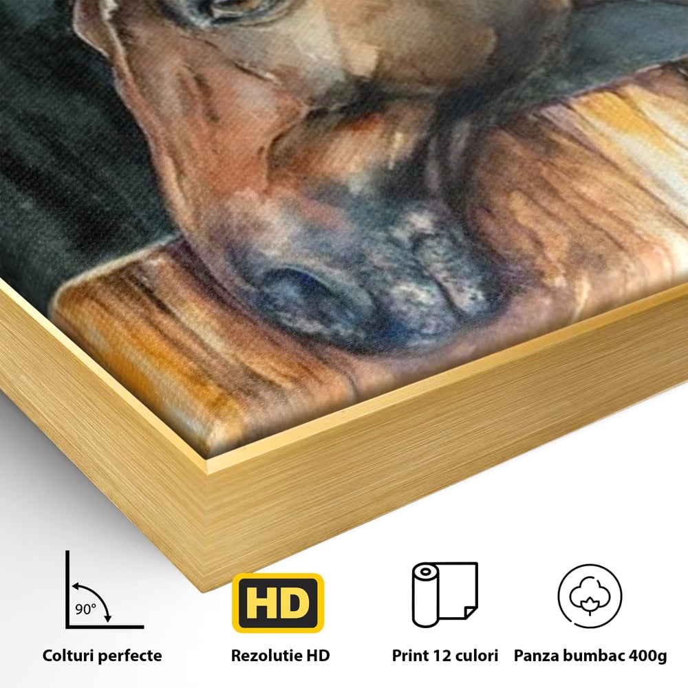Leinwand Wandkunst Canvas Premium, LuxCanva® M1356, In der Scheune, Scheune, Stall, Rustikal, Ländlich, Holz, Pferd, Frieden, Natur, Frieden, Frieden, Begleiter, Gemälde, Büro, Wohnen, Kinderzimmer
