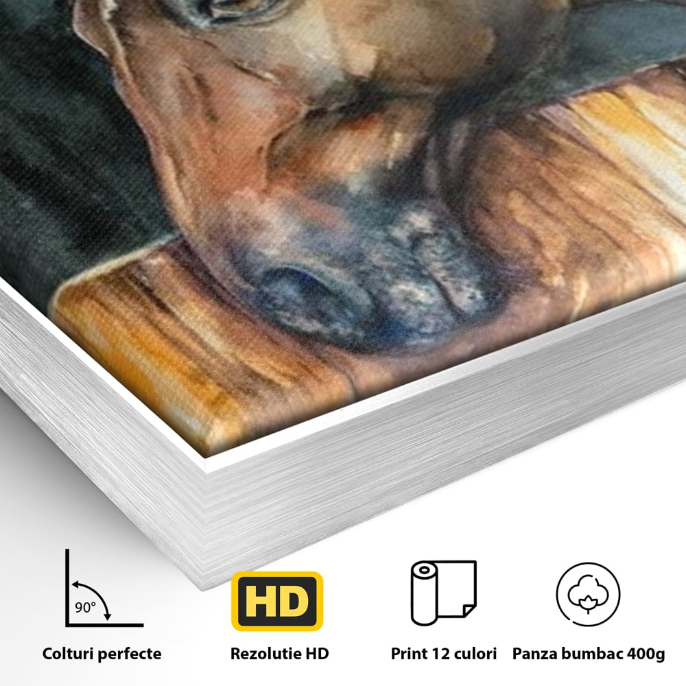 Leinwand Wandkunst Canvas Premium, LuxCanva® M1356, In der Scheune, Scheune, Stall, Rustikal, Ländlich, Holz, Pferd, Frieden, Natur, Frieden, Frieden, Begleiter, Gemälde, Büro, Wohnen, Kinderzimmer