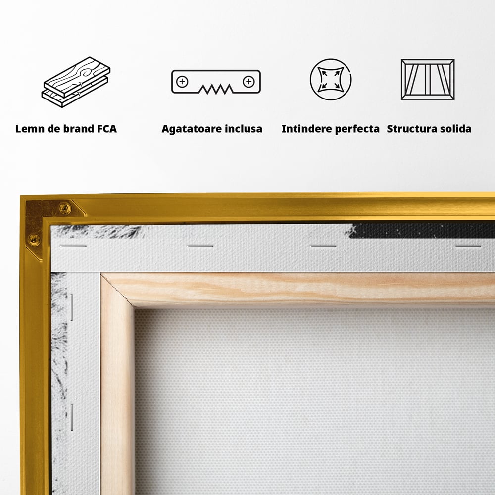 Premium-Leinwandkunst, LuxCanva® M1371, Königin des Dschungels, Löwin, Schwarz-Weiß, Malerei, Abstrakt, Abstrakt, Portrait, Profil, Vision, Reinheit, Edel, Büro, Wohnen, Kinderzimmer
