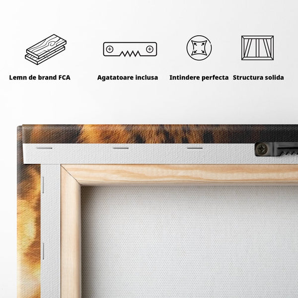 Leinwandbilder Premium, LuxCanva® M1377, Kleiner König, Erbe, Dynastie, Huhn, Löwe, Unschuld, Kindheit, Portrait, Licht, Sonnenaufgang, Büro, Wohnen, Kinderzimmer