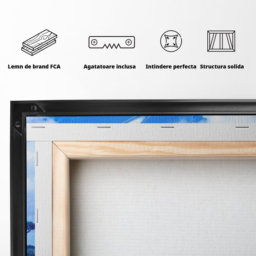 Leinwand Wandkunst Canvas Premium, LuxCanva® M1391, Wächter der Planeten, Löwe, Planeten, Mond, Saturn, Himmel, Klar, Licht, Pracht, Schmetterling, Savanne, Büro, Wohnen, Kinderzimmer
