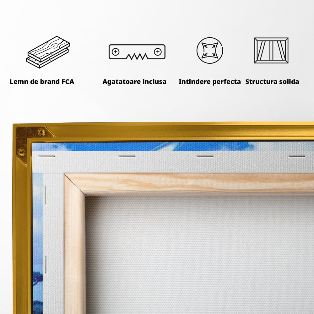 Leinwand Wandkunst Canvas Premium, LuxCanva® M1391, Wächter der Planeten, Löwe, Planeten, Mond, Saturn, Himmel, Klar, Licht, Pracht, Schmetterling, Savanne, Büro, Wohnen, Kinderzimmer