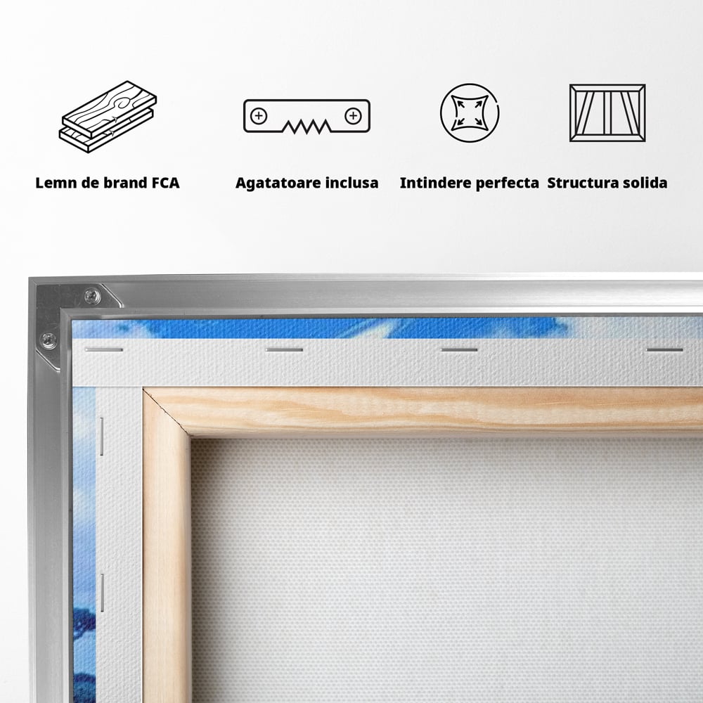 Leinwand Wandkunst Canvas Premium, LuxCanva® M1391, Wächter der Planeten, Löwe, Planeten, Mond, Saturn, Himmel, Klar, Licht, Pracht, Schmetterling, Savanne, Büro, Wohnen, Kinderzimmer