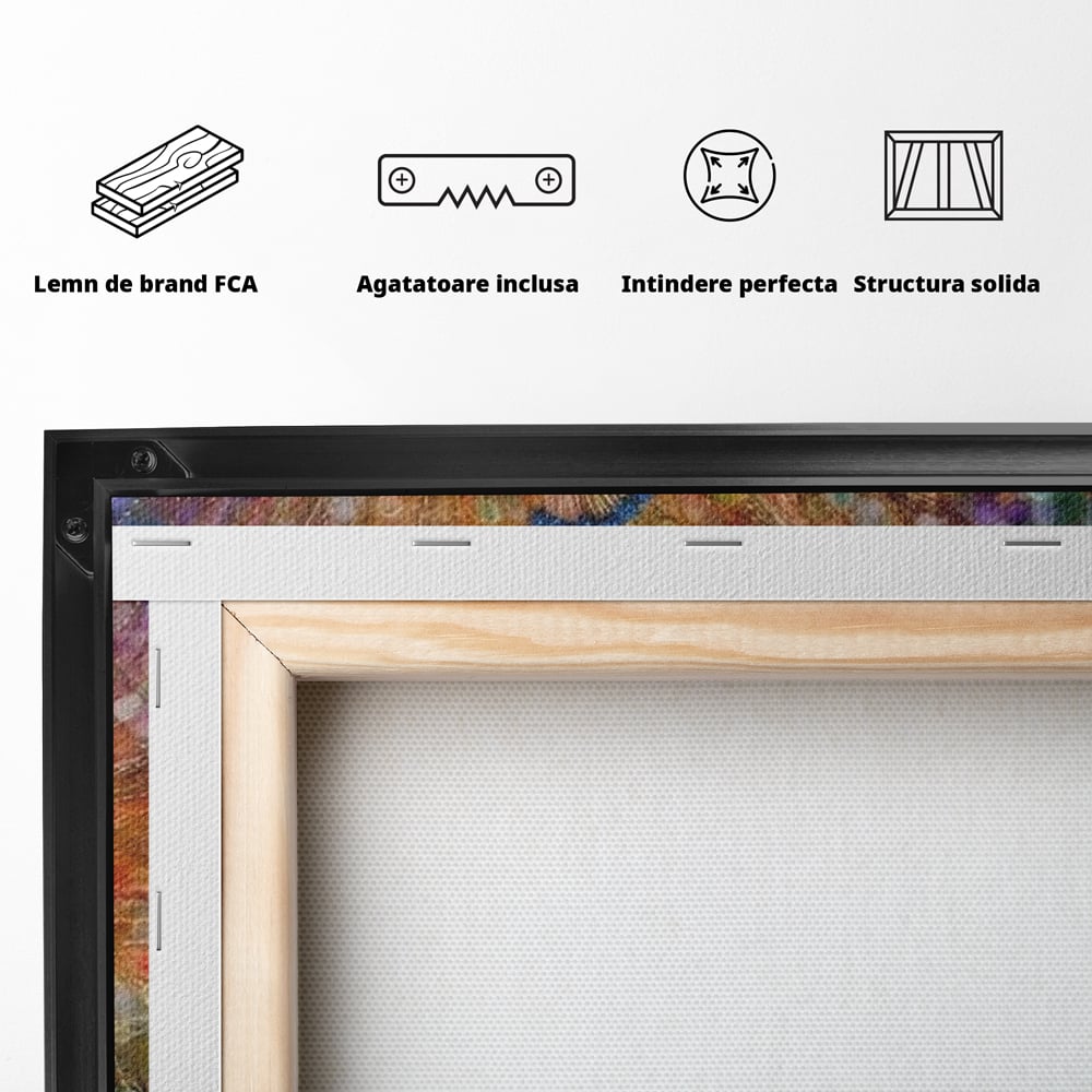 Leinwandbilder Premium, LuxCanva® M1401, Waltz of Colours, Pfau, Vogel, Vogel, Schwanz, Federn, Exotisch, Elegant, Abstrakt, Multicolor, Pracht, Büro, Wohnen, Kinderzimmer