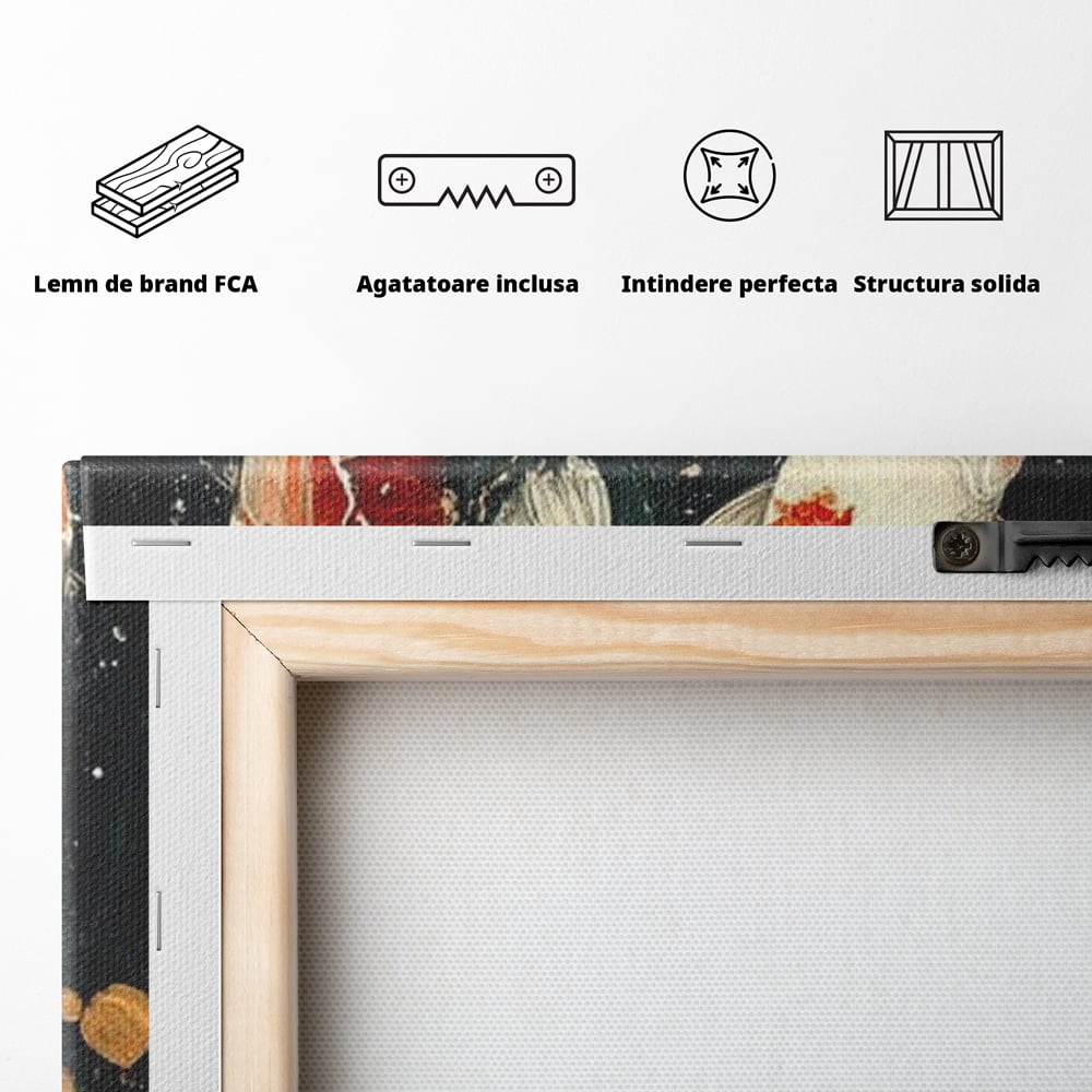 Tablou Canvas Premium, LuxCanva® M1411, Alchimie in Apa, Acvatic, Pesti, Apa, Solzi, Koi, Armonie, Dans, Prosperitate, Valuri, Pictura, Vitalitate, Birou, Living, Camera Copil