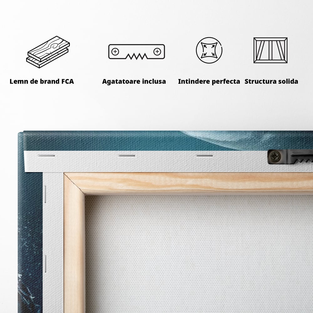 Tablou Canvas Premium, LuxCanva® M1412, Intalnire in Adancuri, Rechin, Ocean, Apa, Explorare, Aventura, Scafandru, Curaj, Captura, Supravietuire, Birou, Living, Camera Copil
