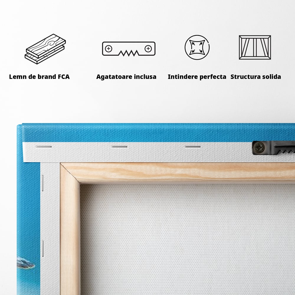 Leinwand Wandkunst Canvas Premium, LuxCanva® M1416, Unendlichkeit schwimmend, Schildkröte, Ozean, Sand, Freiheit, Gleichgewicht, Wasser, aquatisch, Frieden, Leben, Energie, Büro, Wohnen, Kinderzimmer