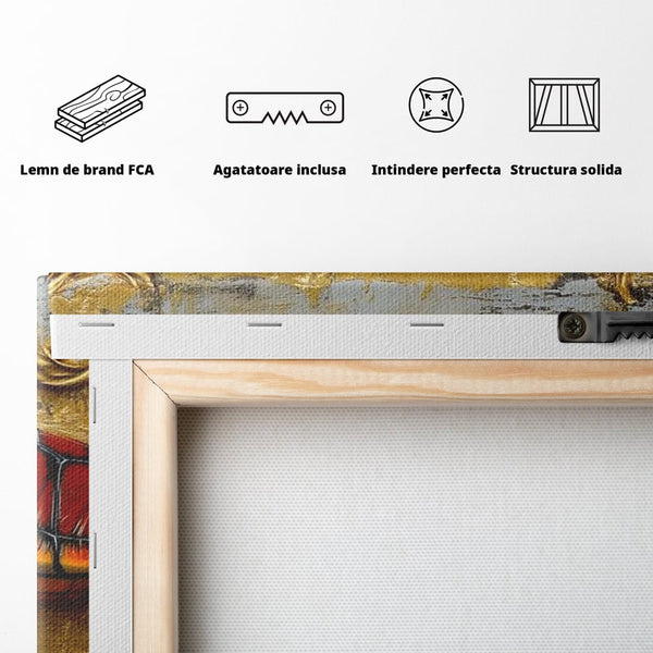 Tablou Canvas Premium, LuxCanva® M1426, Promisiunea Marii, Testoase, Pereche, Eleganta, Natura, Ornament, Regal, Cuplu, Ocean, Abstract, Pictura, Birou, Living, Camera Copil