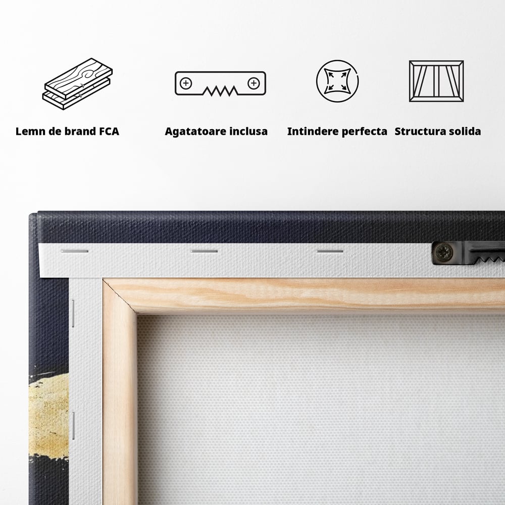 Leinwand Wandkunst Canvas Premium, LuxCanva® M1452, Maske des Geistes Weiß, Golden, Dunkel, Tiger, Wild, Chip, Geheimnis, Macht, Ahnen, Mirage, Wild, Büro, Wohnen, Kinderzimmer