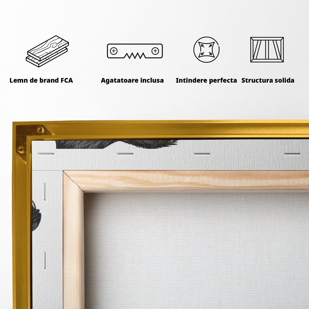 Leinwand Wandkunst Canvas Premium, LuxCanva® M1474, Ruf der Berge, Ruf der Berge, Schrei, Zähne, Zähne, schrill, Wolf, Berge, Landschaft, Dominant, Wild, Natur, Auto, Quadrat, Büro, Wohnzimmer, Kinderzimmer