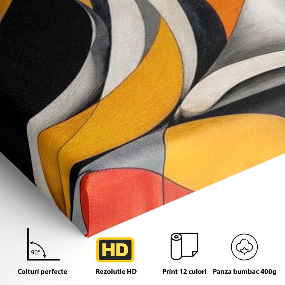 Tablou Canvas Premium, LuxCanva® M1478, Forma si Suflet, Caine, Patruped, Arta Moderna, Abstract, Forme, Calm, Relaxare, Dormitor, Birou, Living, Camera Copil