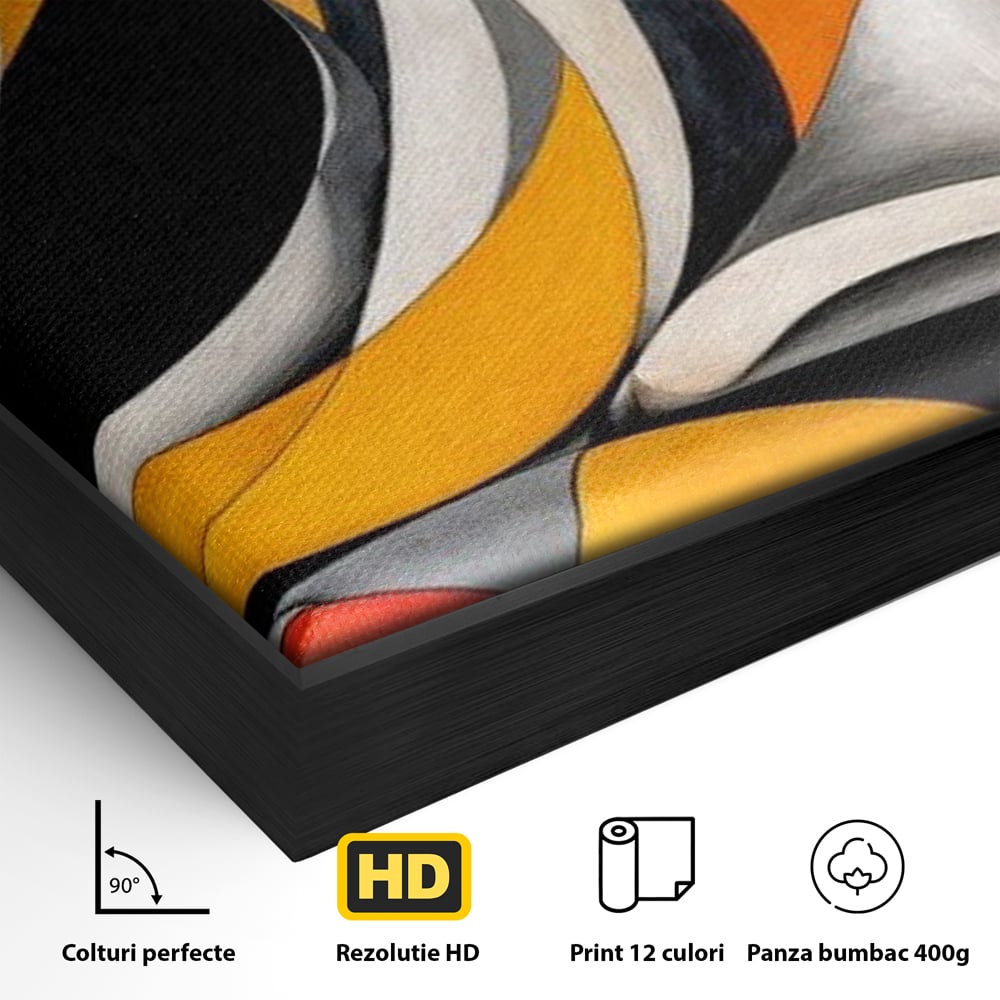 Tablou Canvas Premium, LuxCanva® M1478, Forma si Suflet, Caine, Patruped, Arta Moderna, Abstract, Forme, Calm, Relaxare, Dormitor, Birou, Living, Camera Copil
