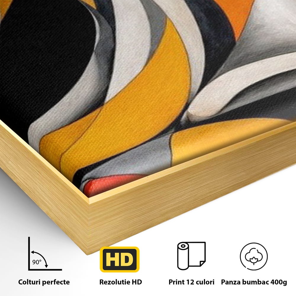 Tablou Canvas Premium, LuxCanva® M1478, Forma si Suflet, Caine, Patruped, Arta Moderna, Abstract, Forme, Calm, Relaxare, Dormitor, Birou, Living, Camera Copil