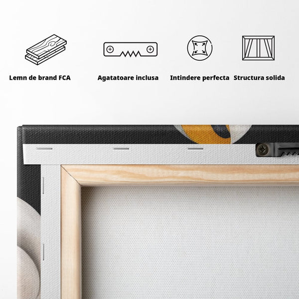 Tablou Canvas Premium, LuxCanva® M1478, Forma si Suflet, Caine, Patruped, Arta Moderna, Abstract, Forme, Calm, Relaxare, Dormitor, Birou, Living, Camera Copil