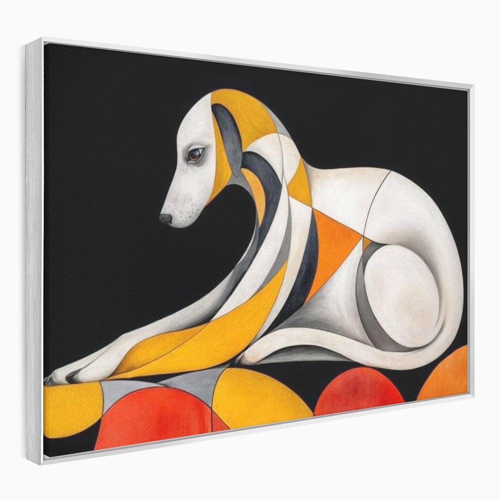 Tablou Canvas Premium, LuxCanva® M1478, Forma si Suflet, Caine, Patruped, Arta Moderna, Abstract, Forme, Calm, Relaxare, Dormitor, Birou, Living, Camera Copil