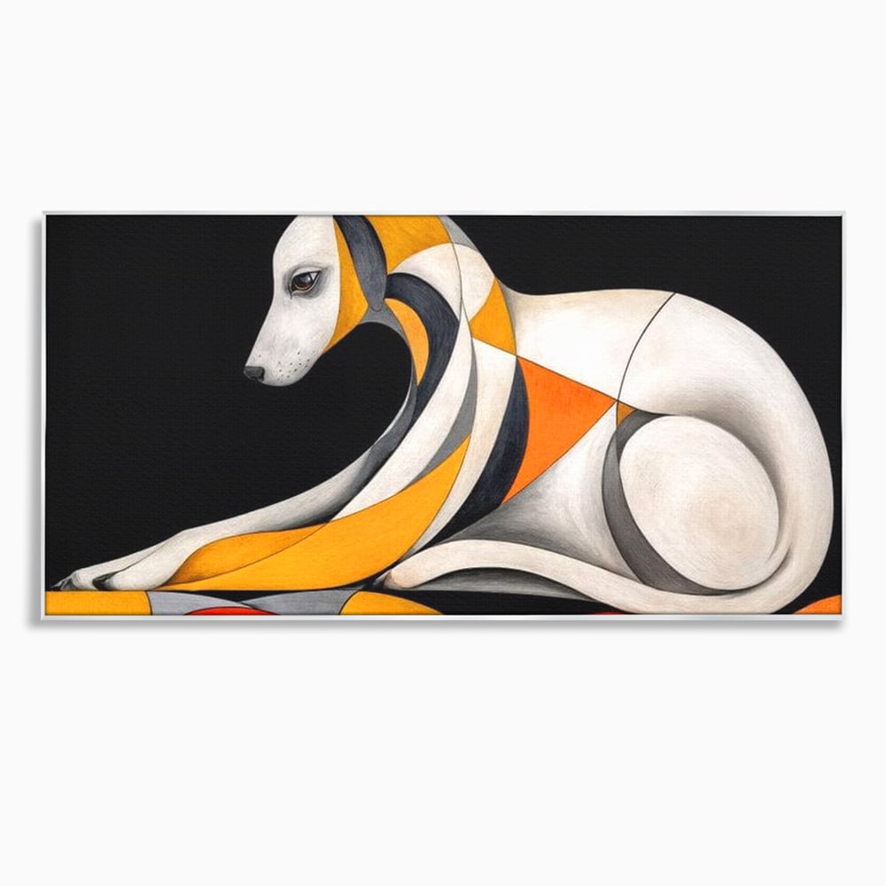 Tablou Canvas Premium, LuxCanva® M1478, Forma si Suflet, Caine, Patruped, Arta Moderna, Abstract, Forme, Calm, Relaxare, Dormitor, Birou, Living, Camera Copil