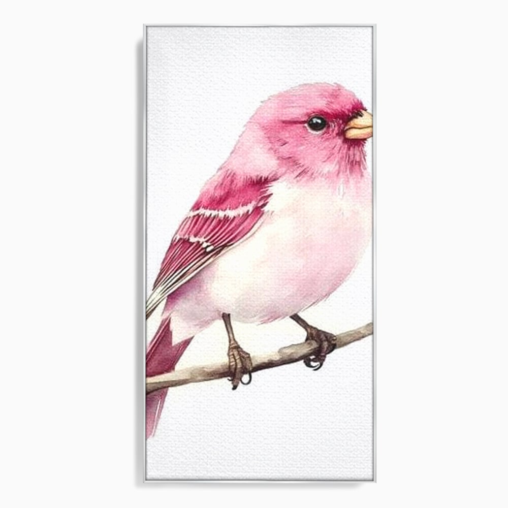 Tablou Canvas Premium, LuxCanva® M1479, Zborul Sperantei, Pasare, Roz, Delicat, Pastelat, Gingasie, Primavara, Dormitor, Birou, Living, Camera Copil