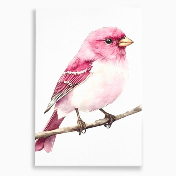 Tablou Canvas Premium, LuxCanva® M1479, Zborul Sperantei, Pasare, Roz, Delicat, Pastelat, Gingasie, Primavara, Dormitor, Birou, Living, Camera Copil