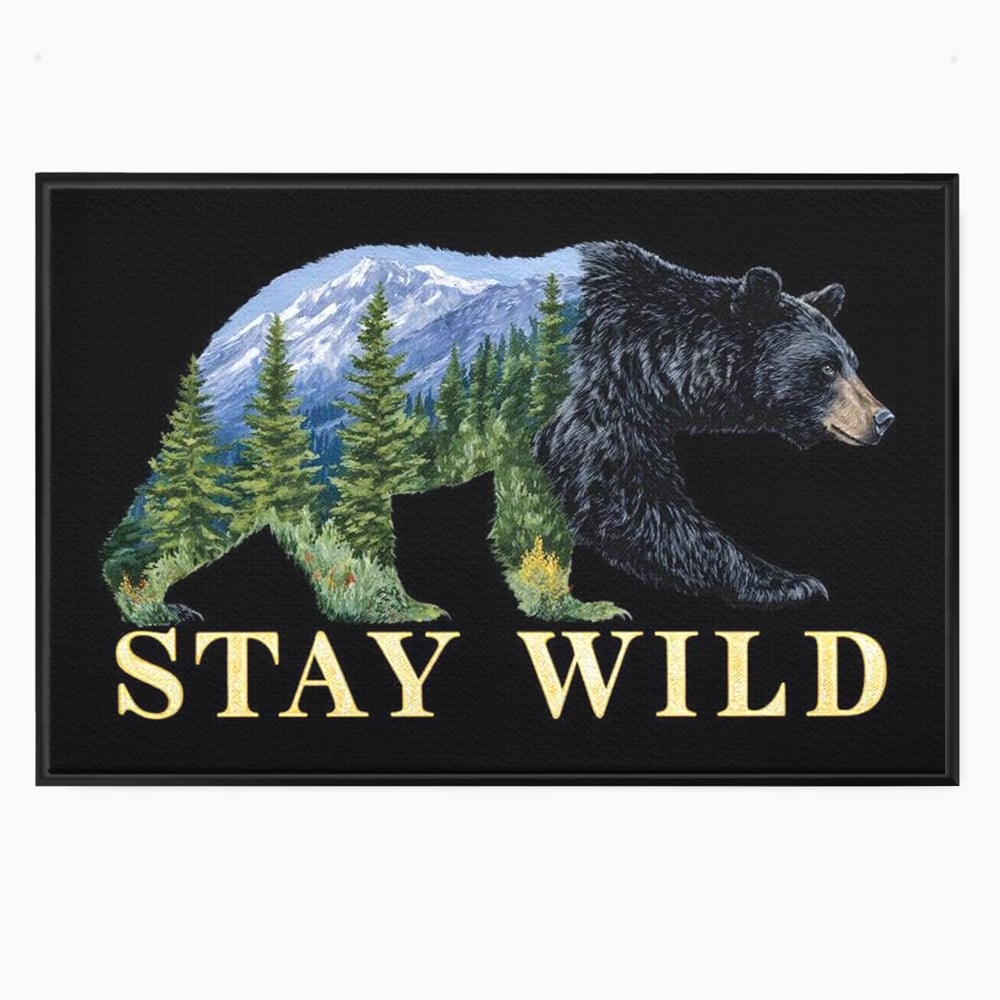 Leinwandbilder Premium, LuxCanva® M1483, In the Heart of the Mountains, Bär, Landschaft, Natur, Berge, Wild, Ruf, Schicksal, Abenteuer, Schlafzimmer, Büro, Wohnzimmer, Kinderzimmer