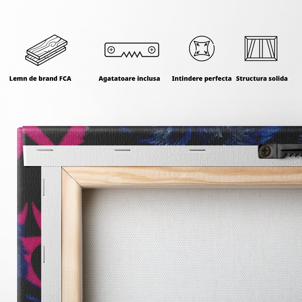 Tablou Canvas Premium, LuxCanva® M1484, Domnia Regelui Lup, Lup, Animal, Rege, Coroana, Roial, Alfa, Prezenta, Putere, Dormitor, Birou, Living, Camera Copil