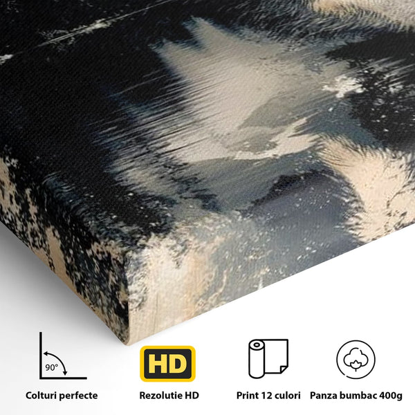 Tablou Canvas Premium, LuxCanva® M1487, Strajerul Padurii, Urs, Salbaticie, Animal, Padure, Peisaj, Natura, Munti, Ape, Dormitor, Birou, Living, Camera Copil
