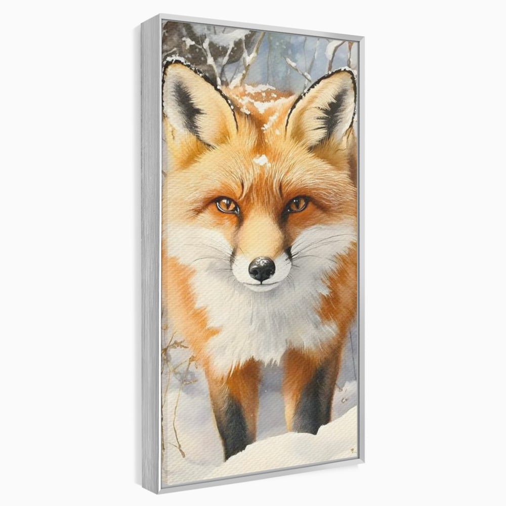 Tablou Canvas Premium, LuxCanva® M1497, O Iarna de Basm, Vulpe, Iarna, Zapada, Frig, Animal, Salbatic, Padure, Dormitor, Birou, Living, Camera Copil