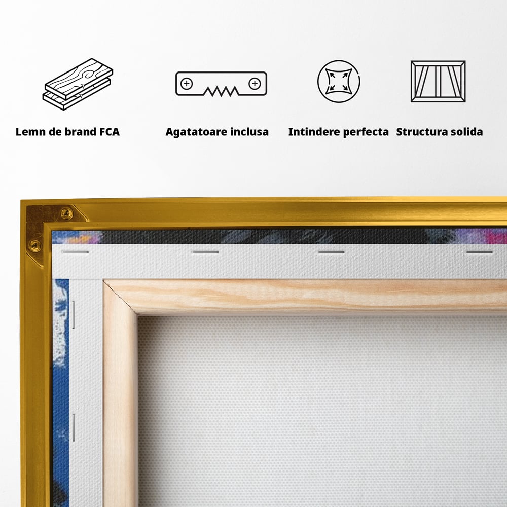 Leinwand Wandkunst Canvas Wandkunst Premium, LuxCanva® M1500, Nachtatem, Katze, Feline, pelzig, modern, urban, elegant, anmutig, Schlafzimmer, Büro, Wohnzimmer, Babyzimmer