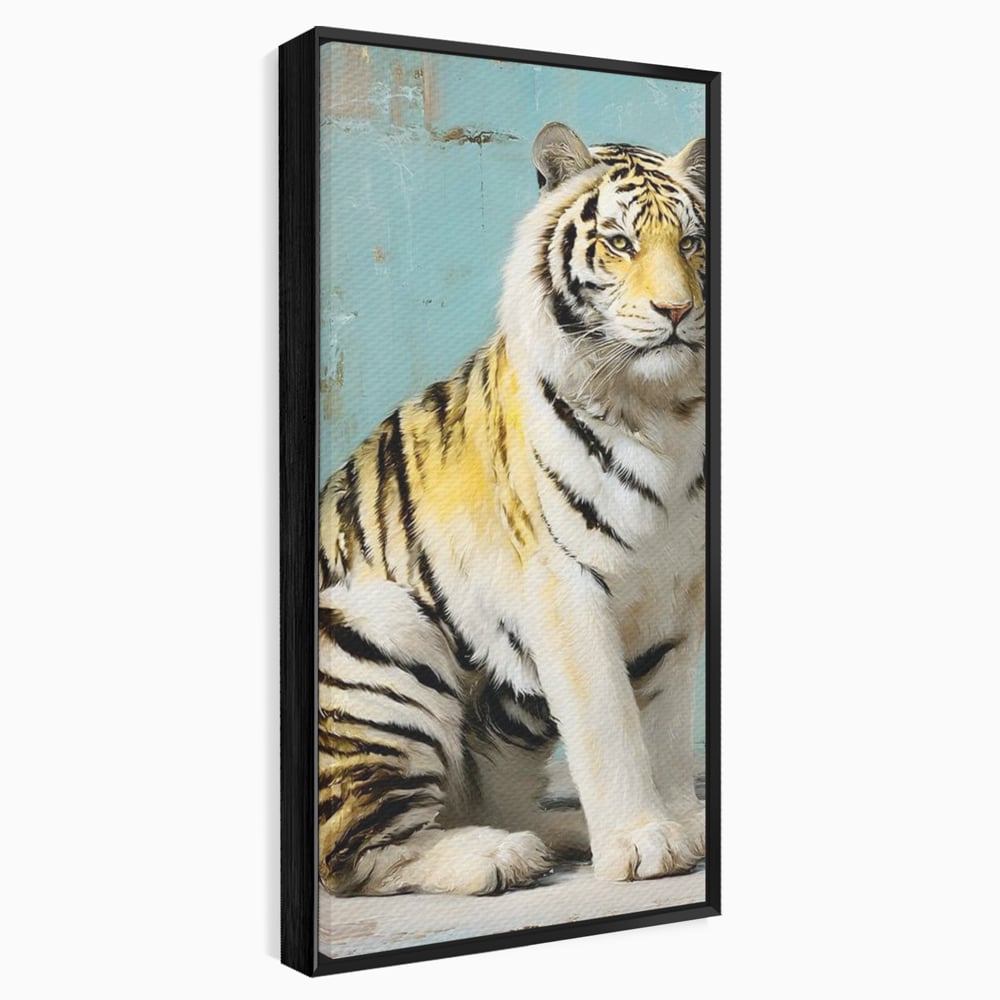 Tablou Canvas Premium, LuxCanva® M1507, Legenda de Aur, Tigru, Regal, Salbatic, Felina, Animal, Tropical, Instinct, Dominant, Dormitor, Birou, Living, Camera Copil