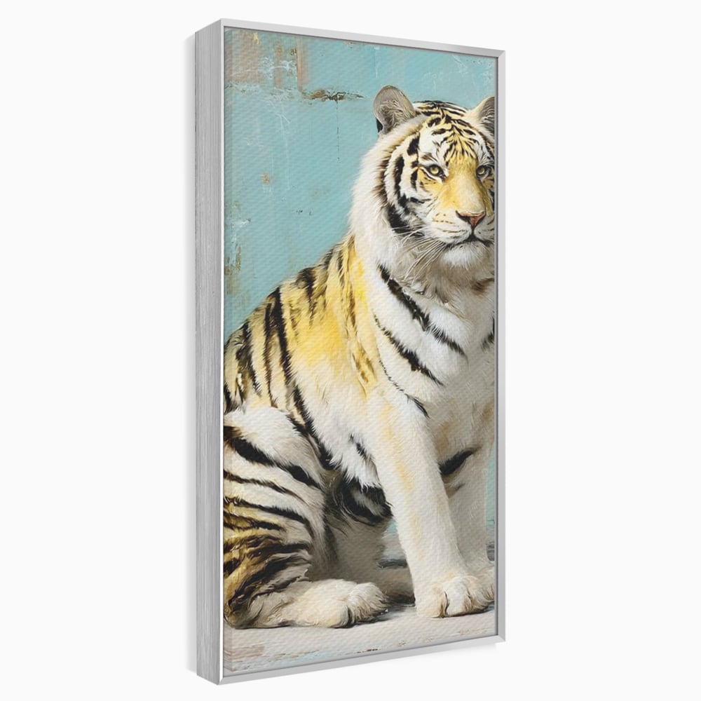 Tablou Canvas Premium, LuxCanva® M1507, Legenda de Aur, Tigru, Regal, Salbatic, Felina, Animal, Tropical, Instinct, Dominant, Dormitor, Birou, Living, Camera Copil